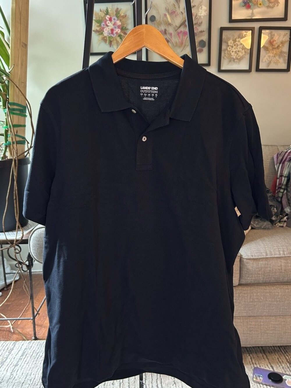 Black Collar Polo Shirt